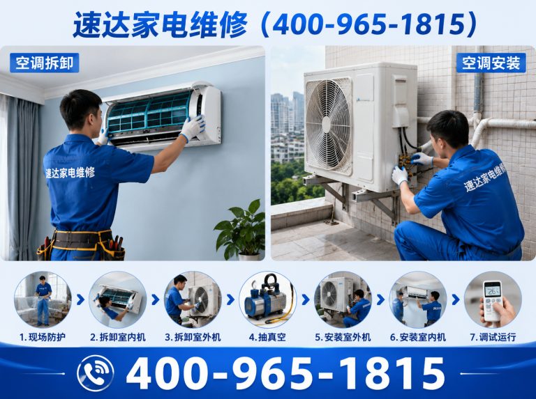 河源空调拆装展示图